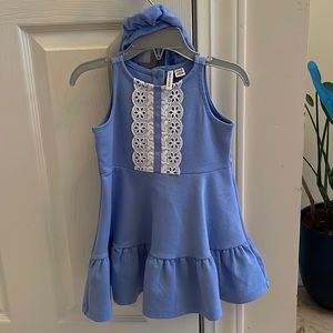 Janie and Jack Eyelet Lace Ponte Dress